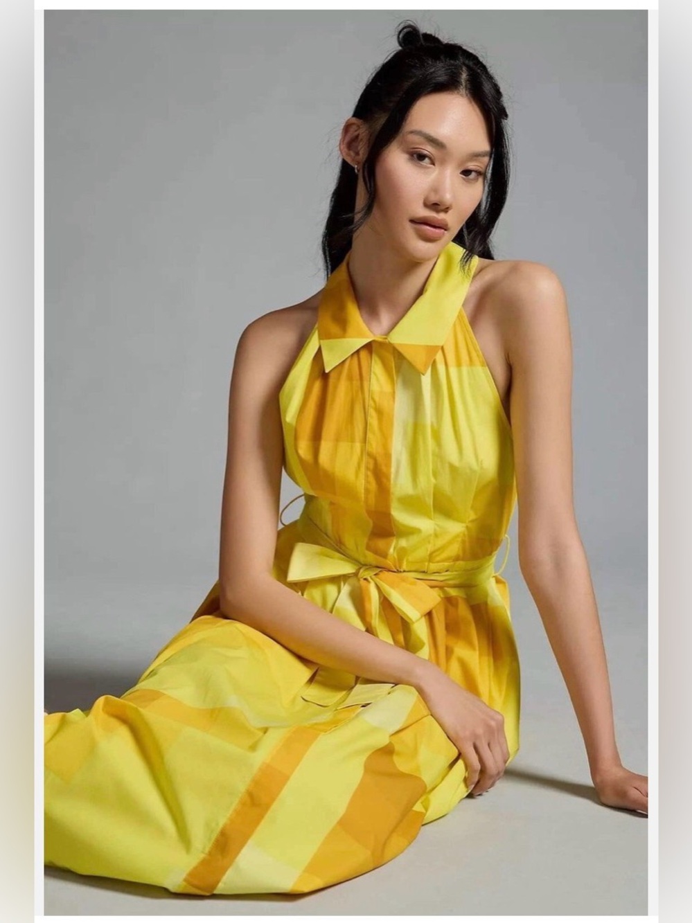 anthropologie yellow halter dress Plenty by Tracy Reese | Dresses | Plenty By Tracy Reese Bright Midi Sz L Nwot Anthropologie floreat